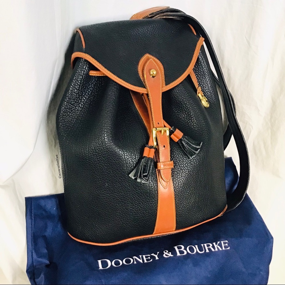 Dooney & Bourke Leather Sherpa drawstring Backpack